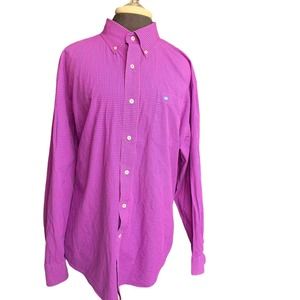 Southern Tide Purple Check Button-Down Shirt